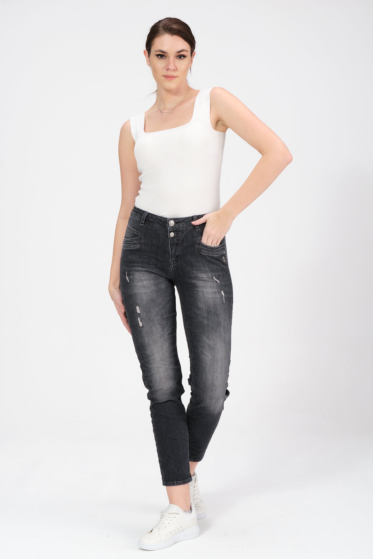 Sarah TAPERED Drusengrau