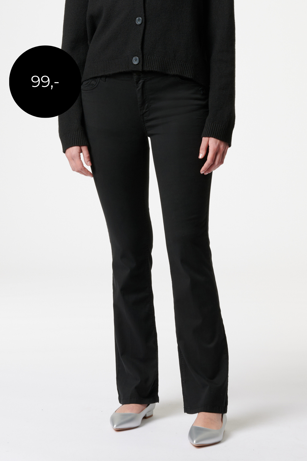 Melina - Hose Bootcut – Taubenschwarz