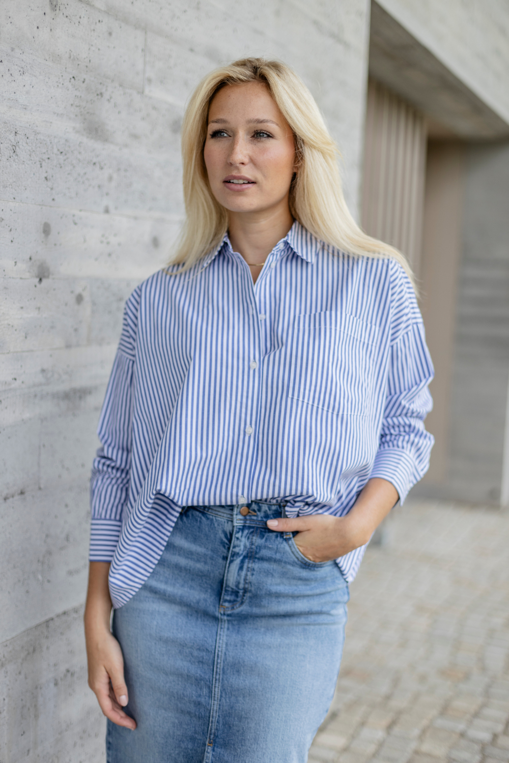 Blouse - Candy Stripe Blue