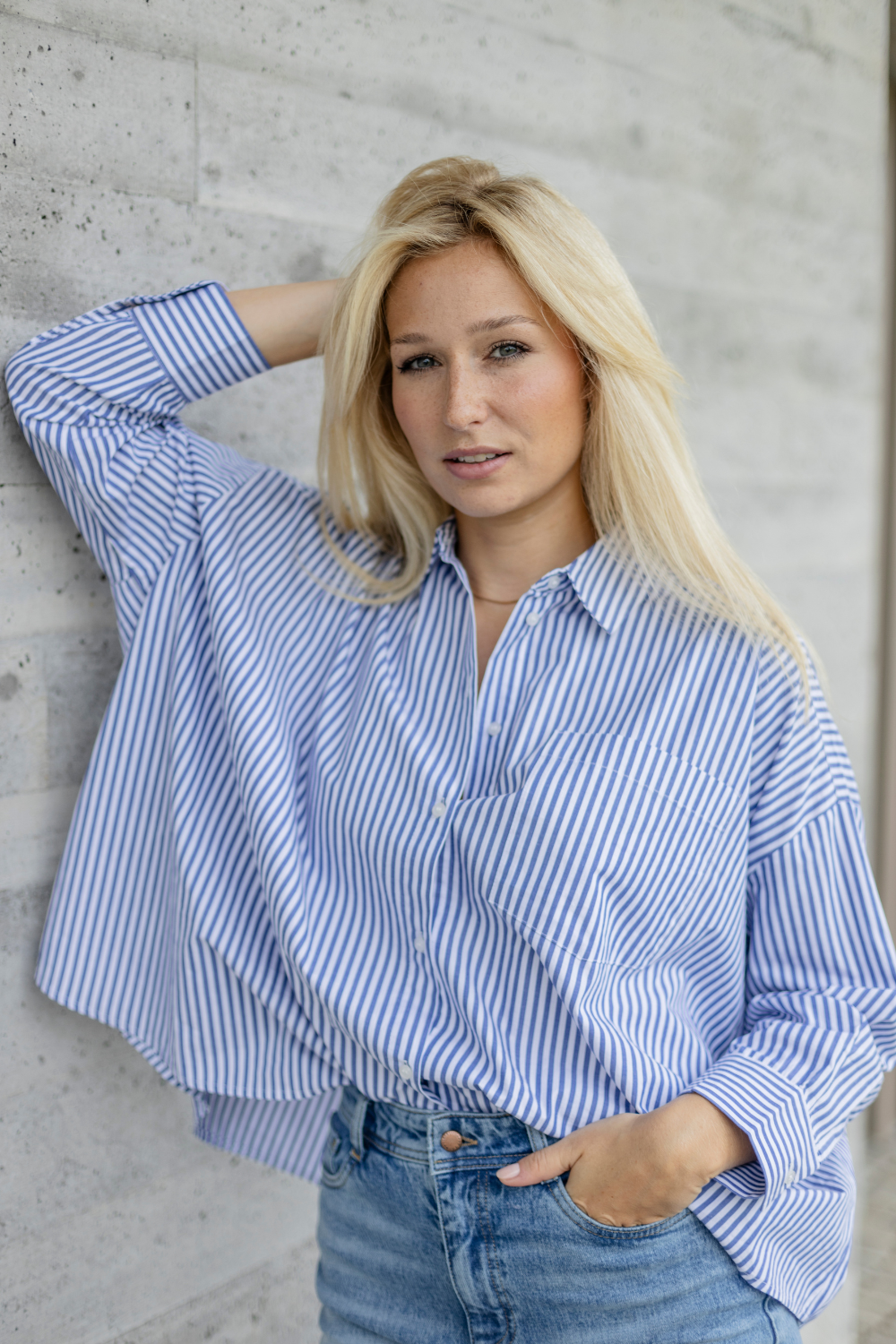 Blouse - Candy Stripe Blue