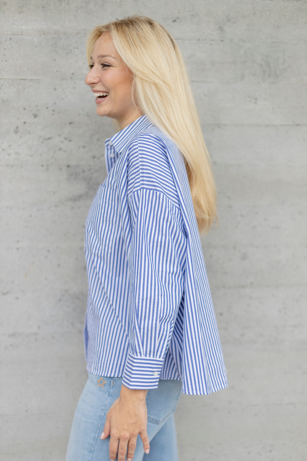 Blouse - Candy Stripe Blue