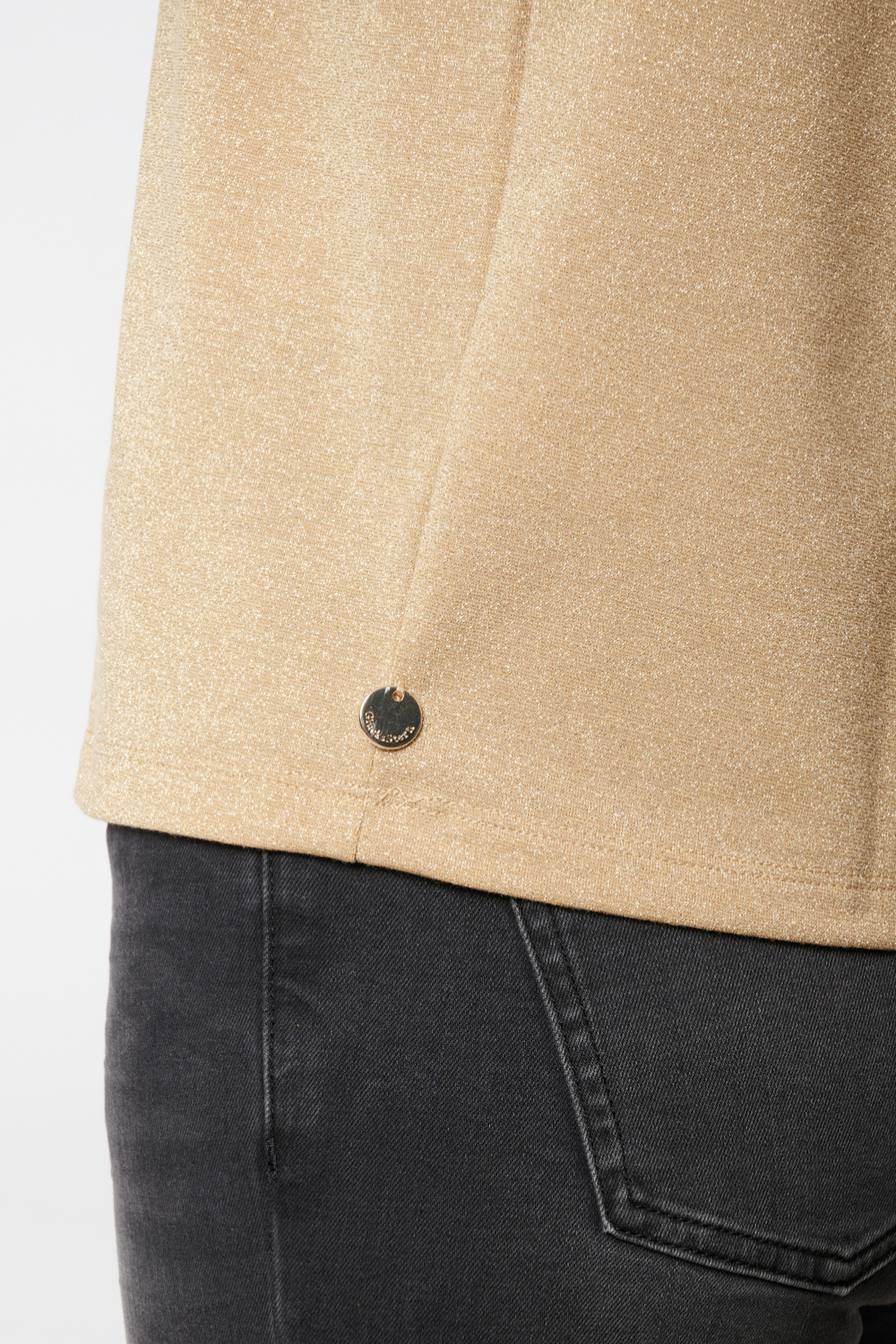 T-Shirt mit Glitzergarn