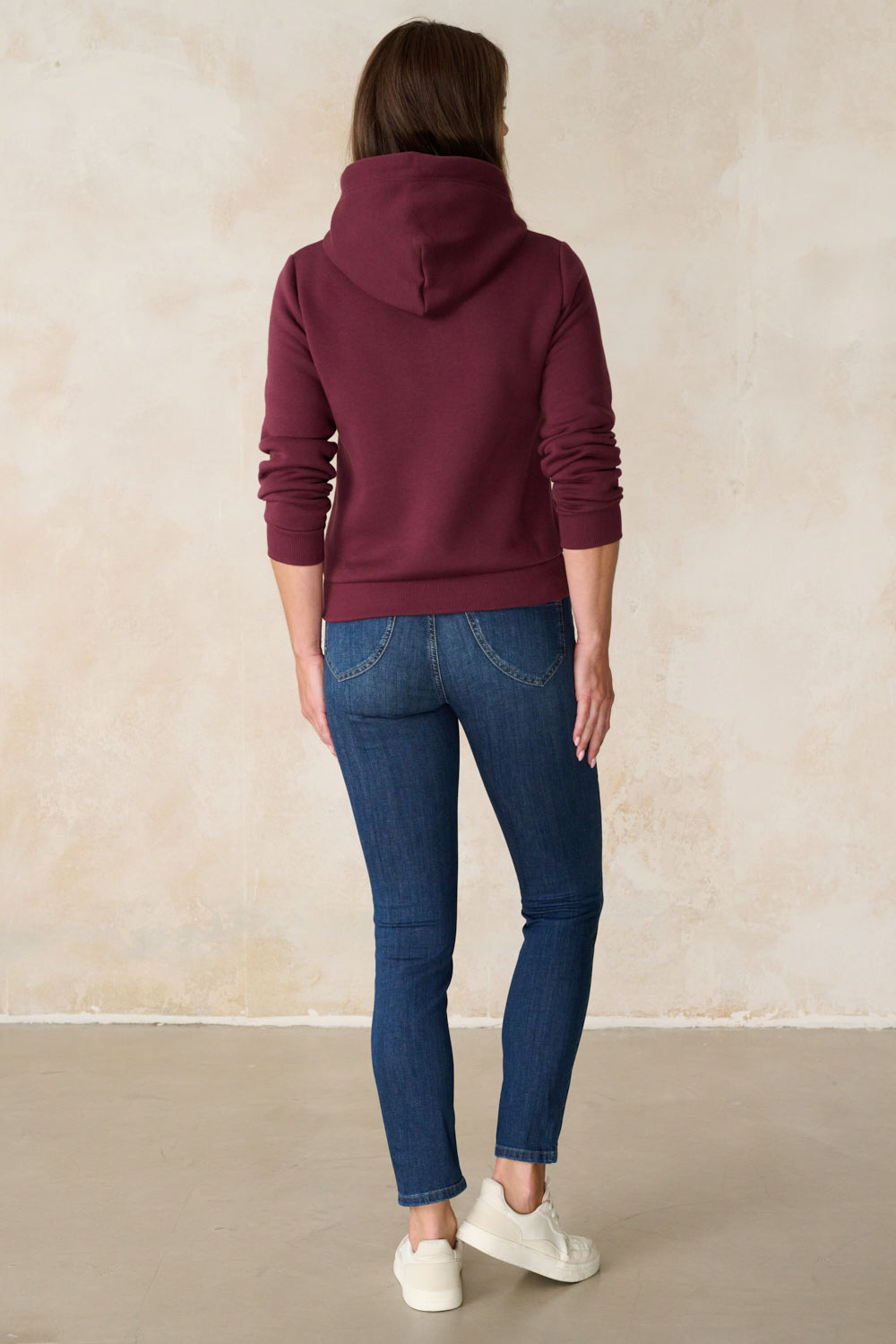 Merle - Slim Fit Jeans – Maroon Blue