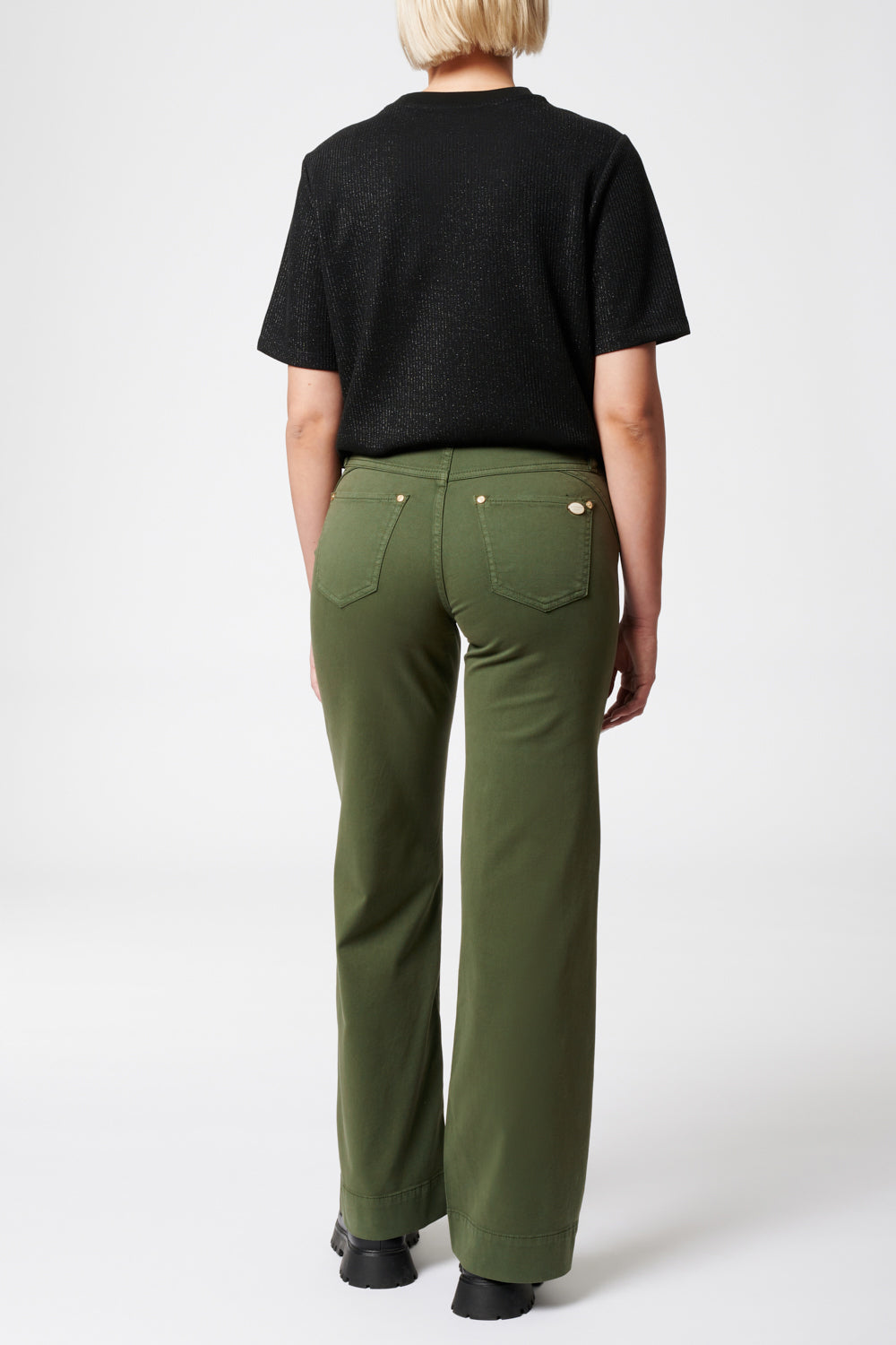 Clara - Hose Flared – Grüngold