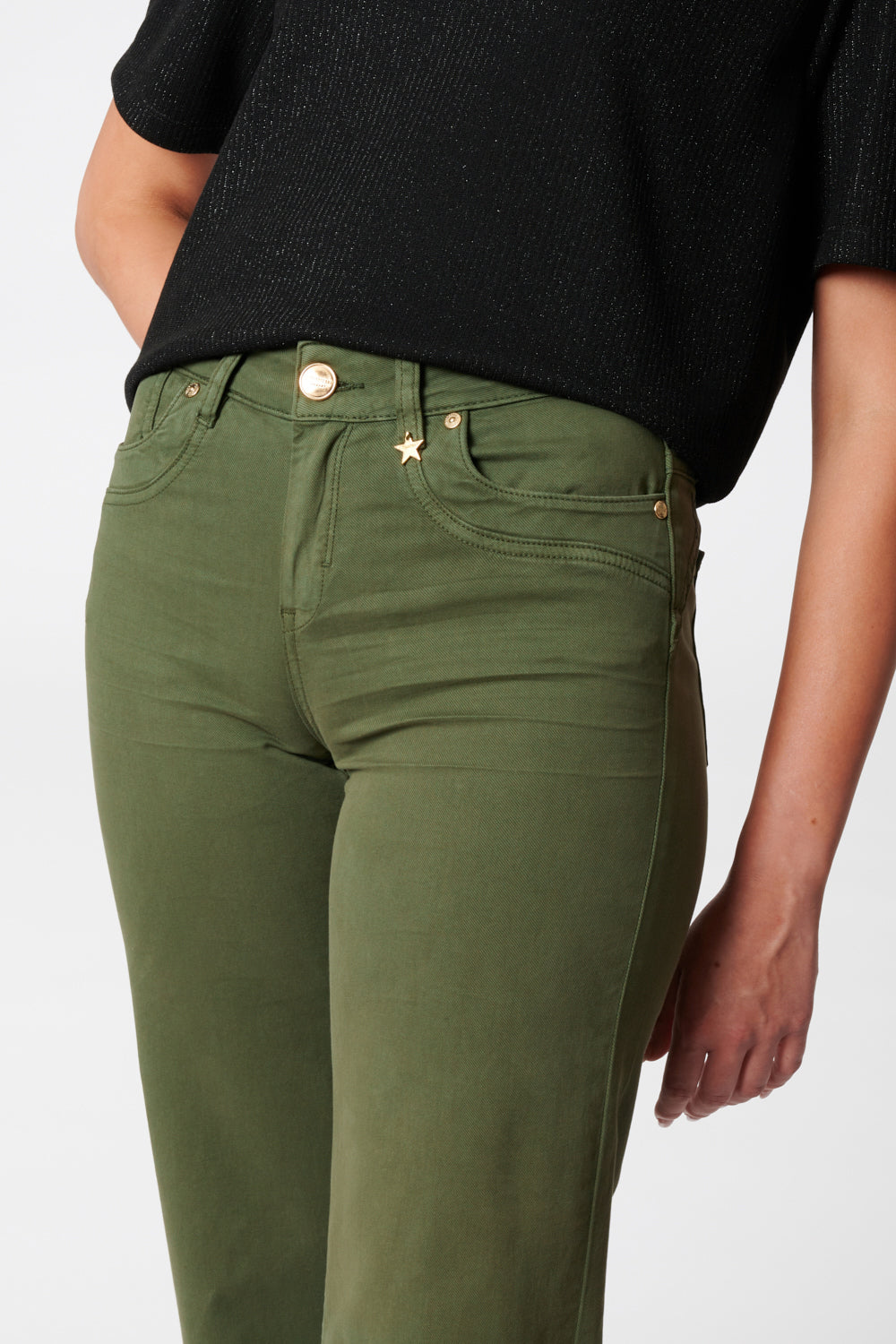 Clara - Hose Flared – Grüngold