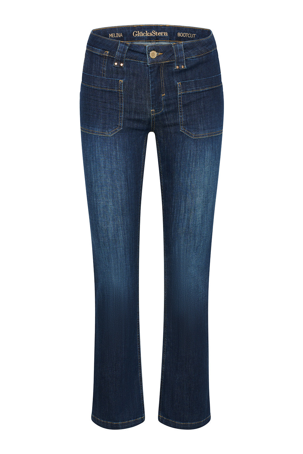 Melina - Jeans Bootcut – Fossilblau