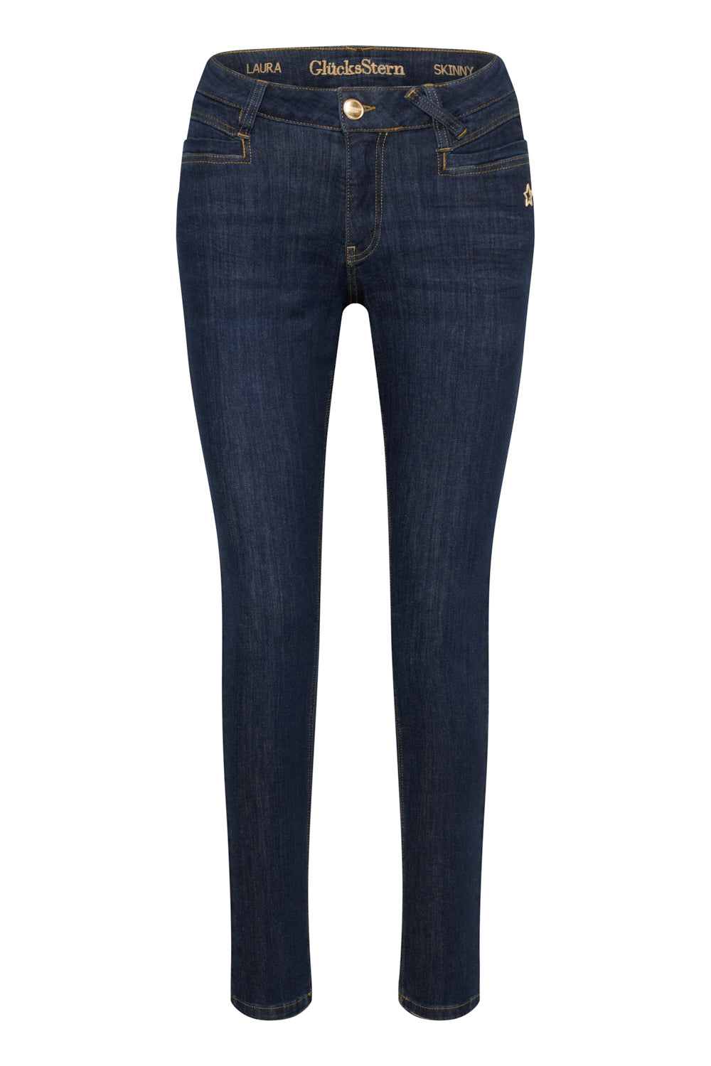 Laura Skinny Jeans – Waschblau & Soft Denim, hoher Leibhöhe