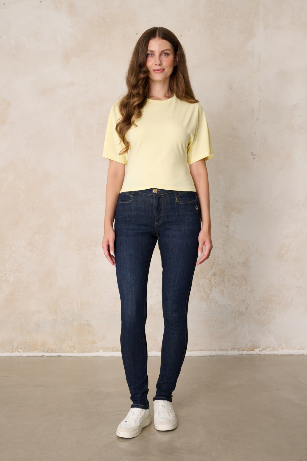 Laura Skinny Jeans – Waschblau & Soft Denim, hoher Leibhöhe