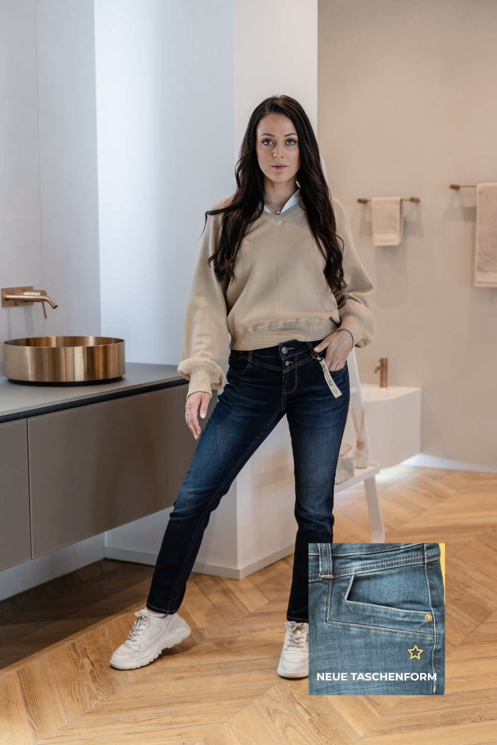 Merle - Jeans Slim Fit – Granitblau