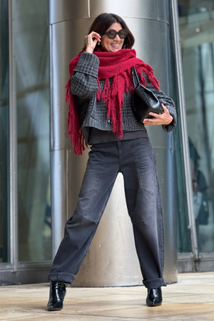 Serena Barrel Jeans - Modellgrau & Soft Denim, hohe Leibhöhe