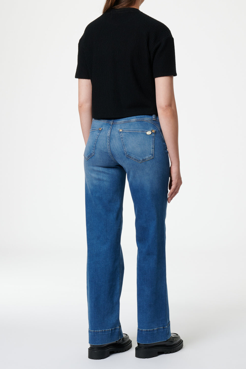 Clara - Jeans Flared – Herbstblau