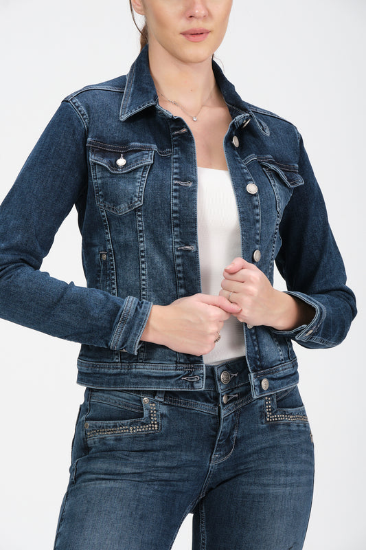 Frieda JACKE - Nietenblau