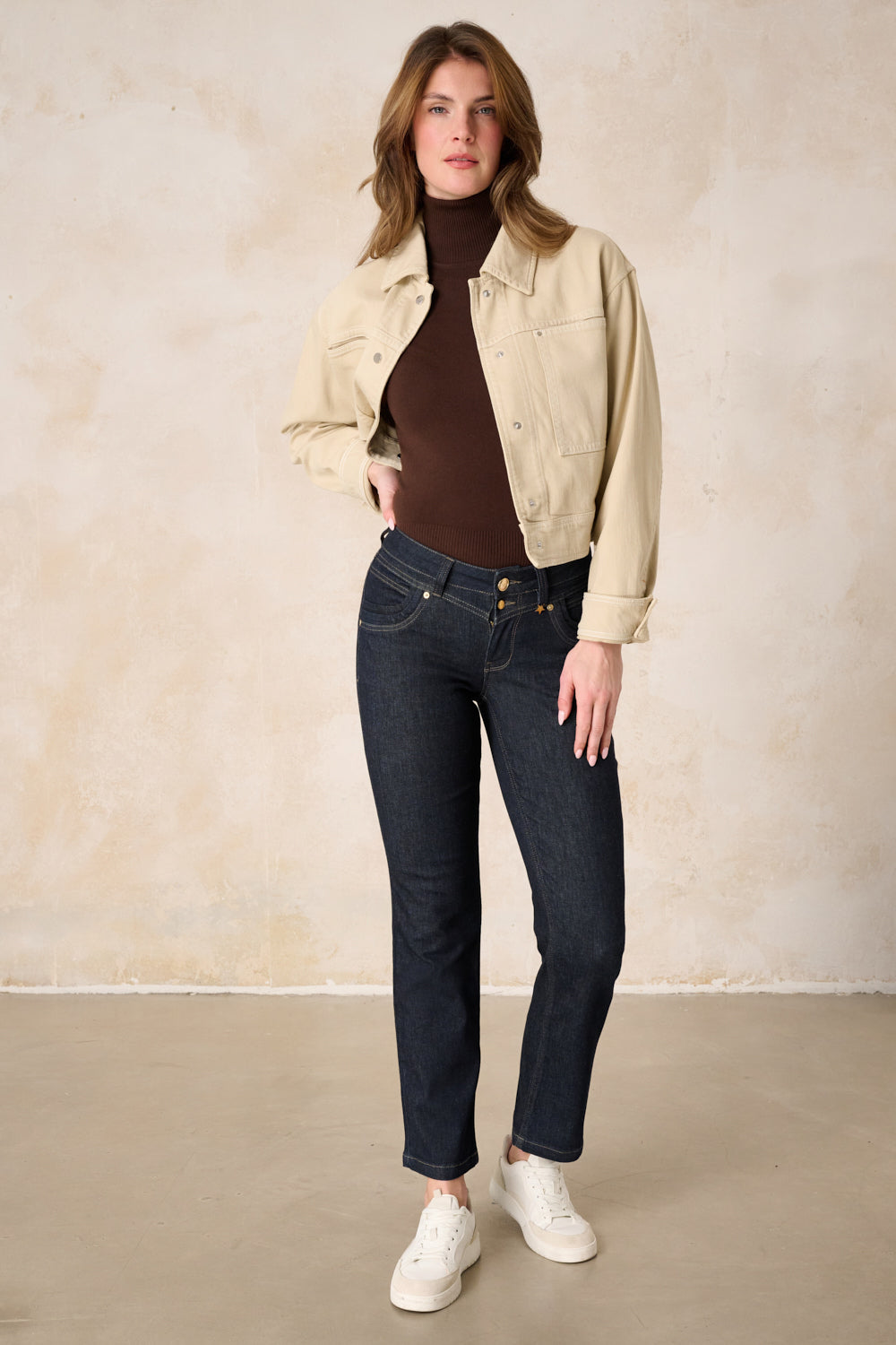 Merle - Straight Leg Jeans - Rhine Blue