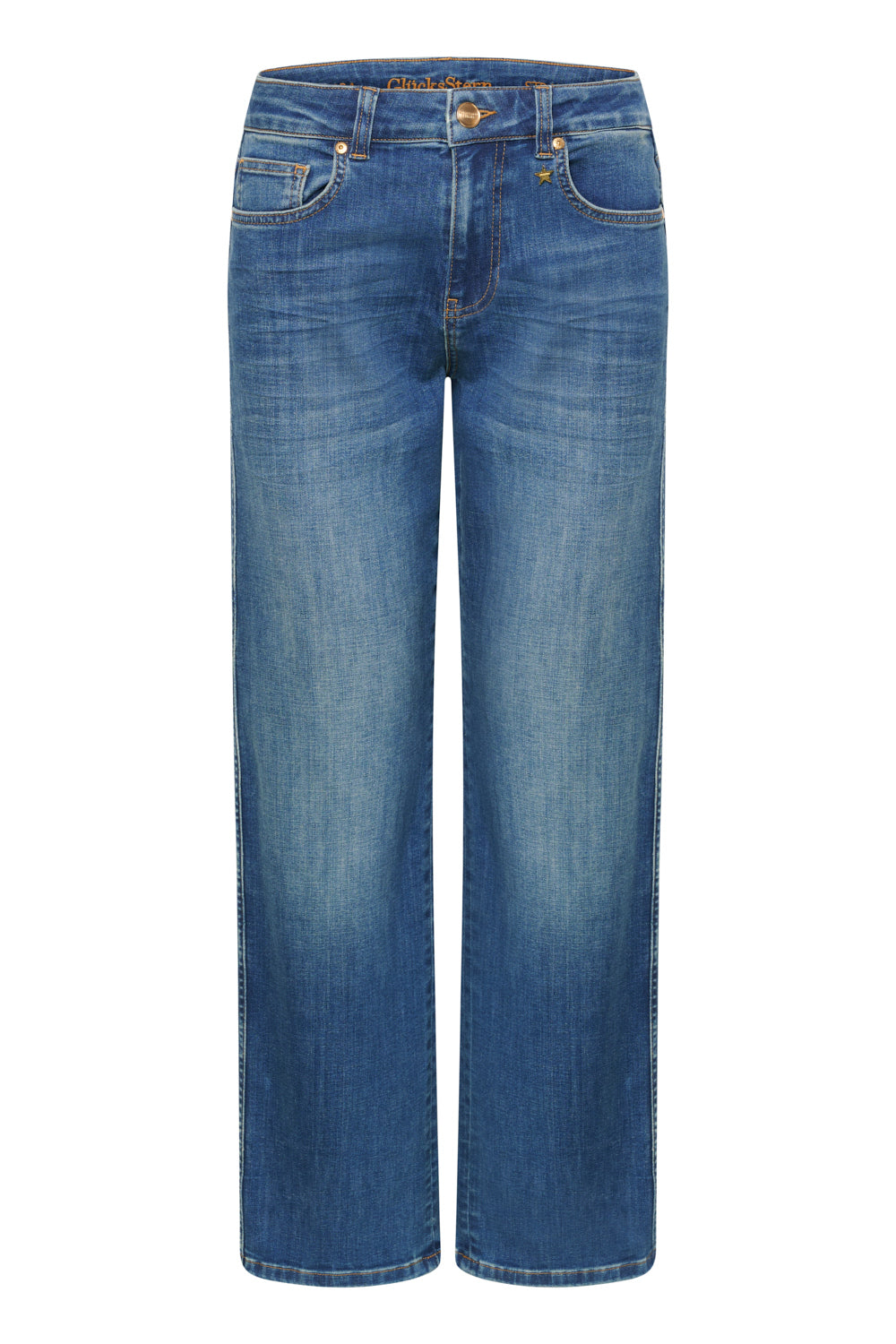 Clara - Flared Jeans – Mid Blue