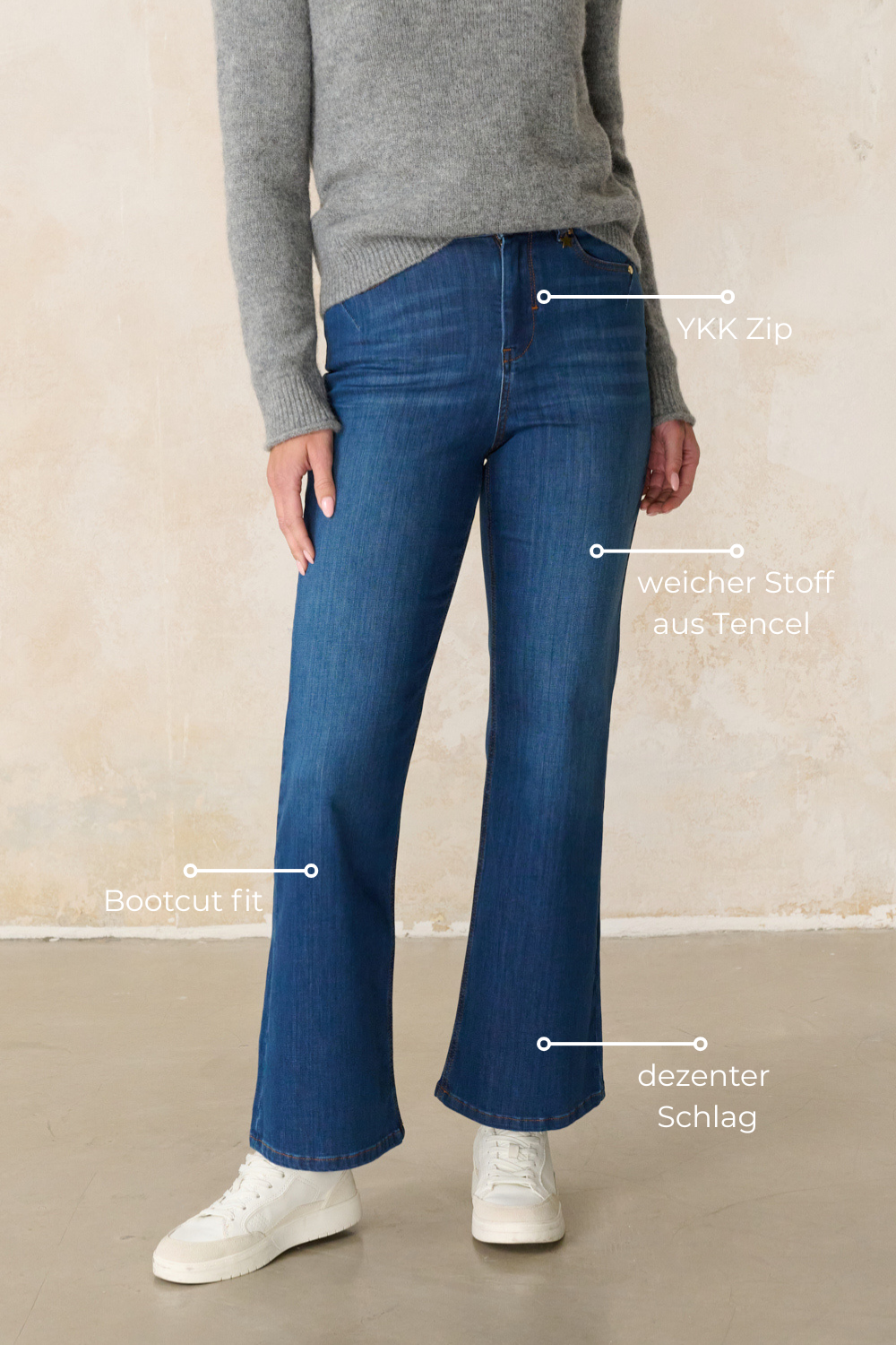 The Melina Bootcut – Iron Blue